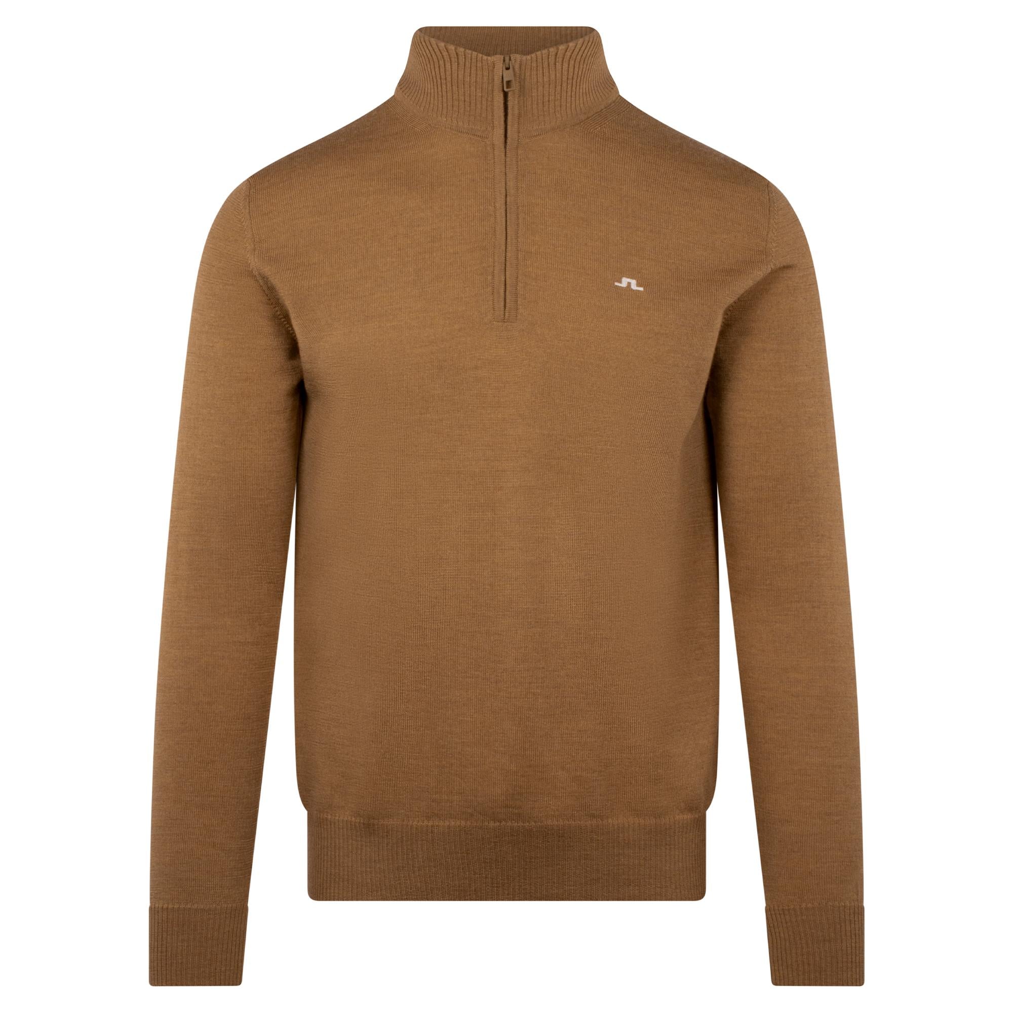 J Lindeberg Kian Tour Merino Mens Sweater Tigers Eye
